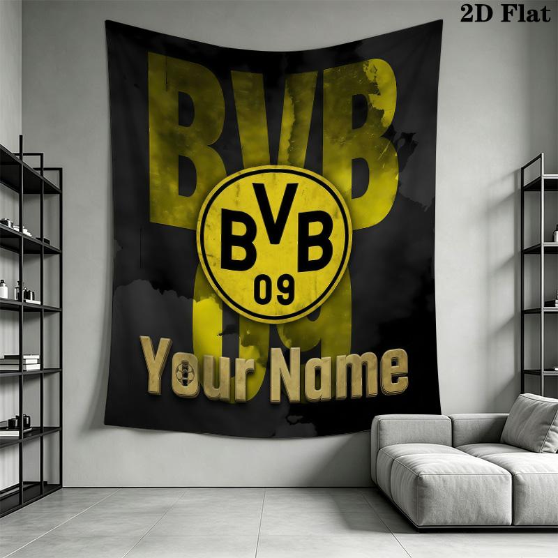 Arazzo da Parete BVB con Nome Personalizzato Appeso Estetico alla Parete Coperta in Tessuto Stampato Arazzi Decorativi per Camera da Letto Soggiorno Decorazioni per la Casa