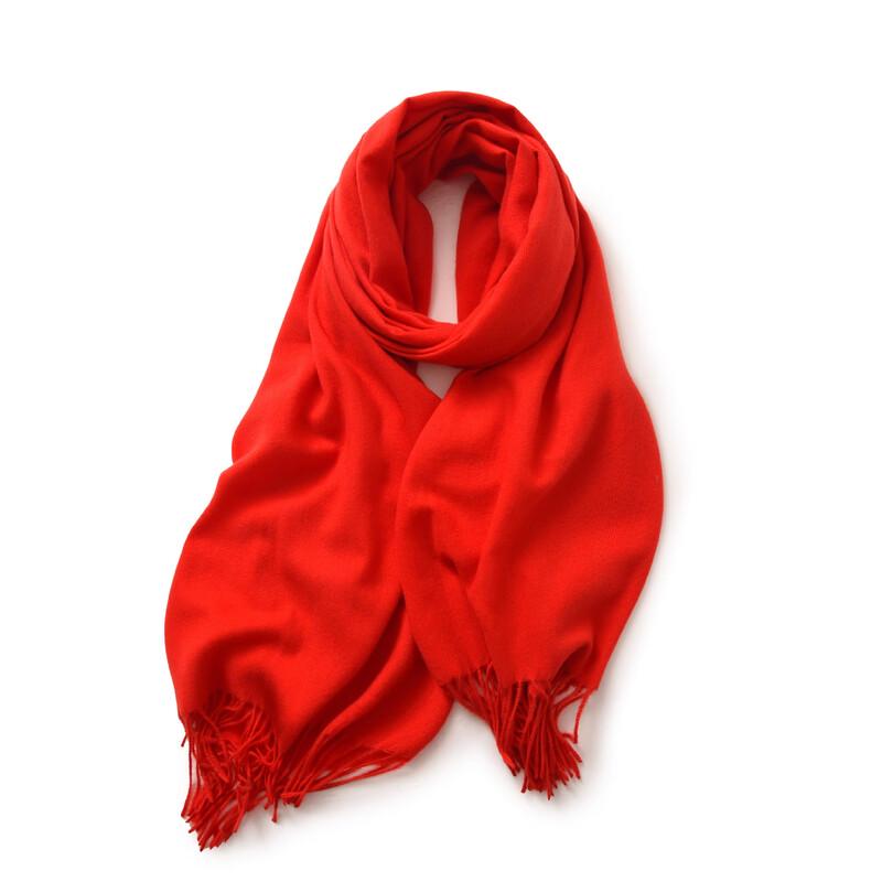 

Faux Cashmere Solid Scarf Shawl with Tassels