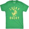 Lucky Ducky Saint Patricks Day Parade Funny T Shirts for Men