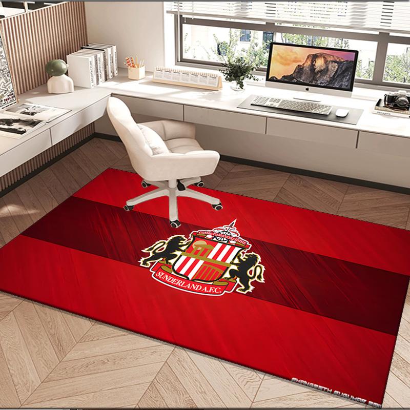 1PC rug Sunderland football Carpet, Chair Rug,Area Rug for Office Bedroom living rooms bedroom, Doormat decor Christmas fan gifts