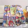 Hedgehog Sonic Print Flannel Blanket, Ultra Soft High Quality All Seasons Warm Throw, Home Decor Cozy Blanket, Perfect Christmas Gift
