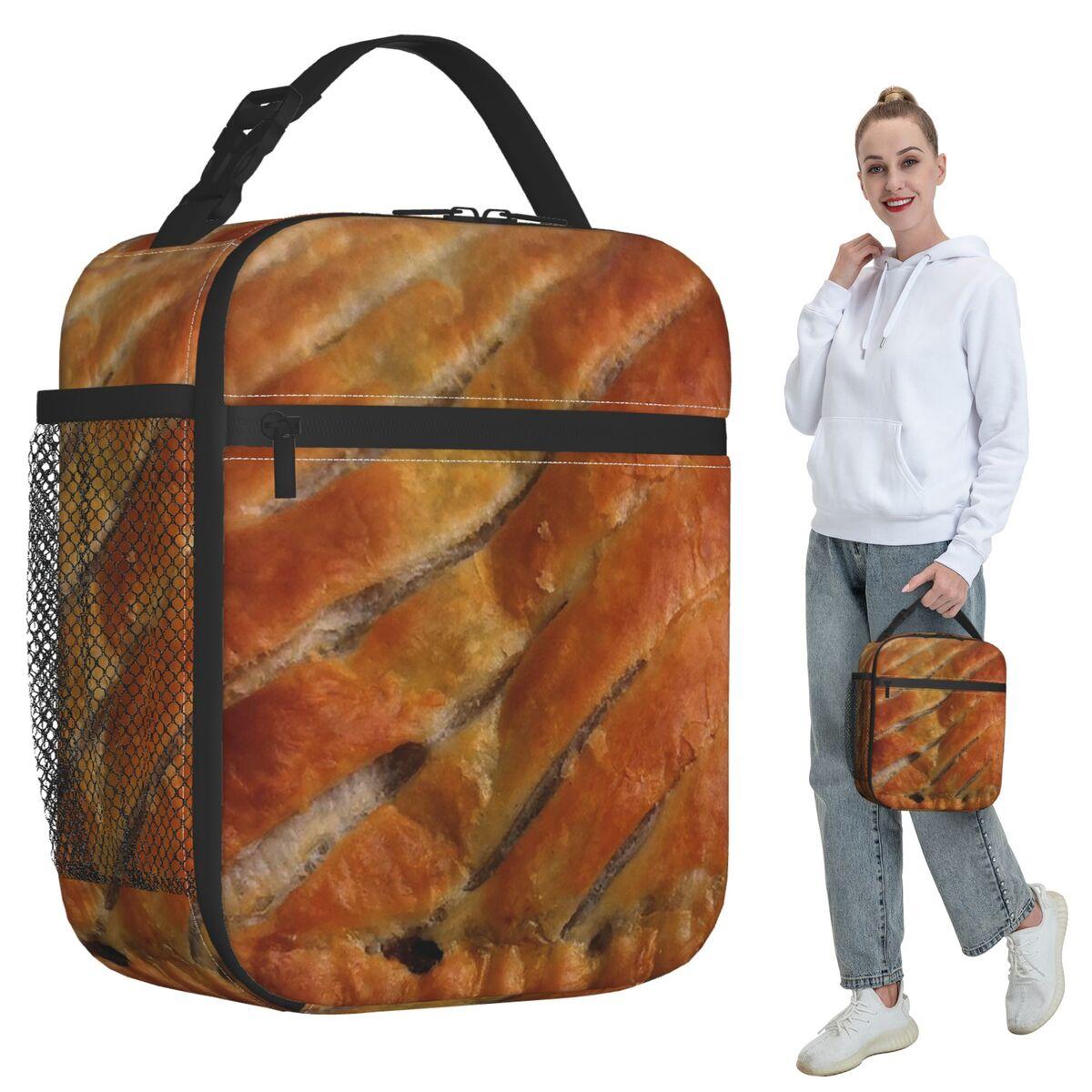 Greggs Steak Bake Insulated Lunch Bag for Women Office Cooler Thermal Food Box Tote Portable Lunch Boxes Container One Size