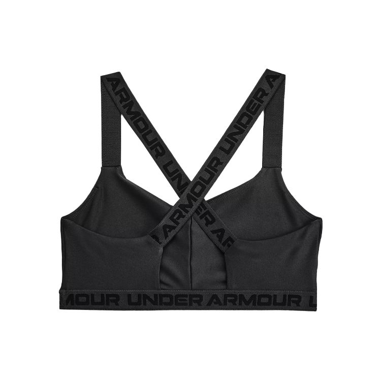Under Armour Strappy Low-Intensity Training Casual Breathable Sports Bra Women Underwear Black 1370896-010