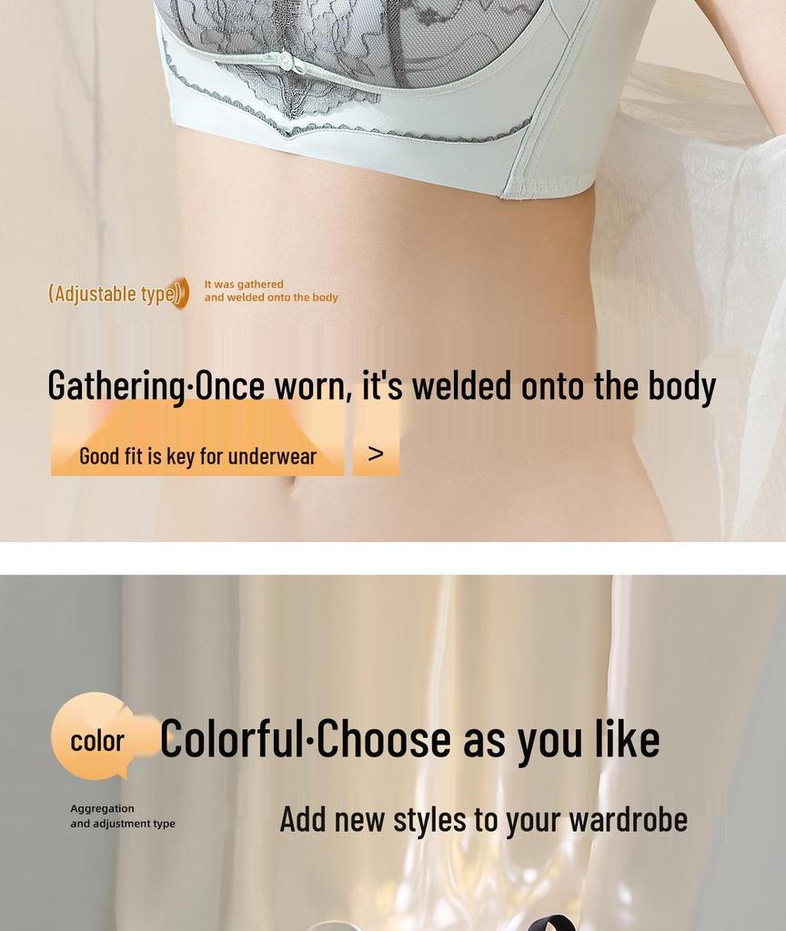 Lace Push-Up Bra for Women - Sexy, Comfortable, High Side Coverage, Adjustable Massage Fit