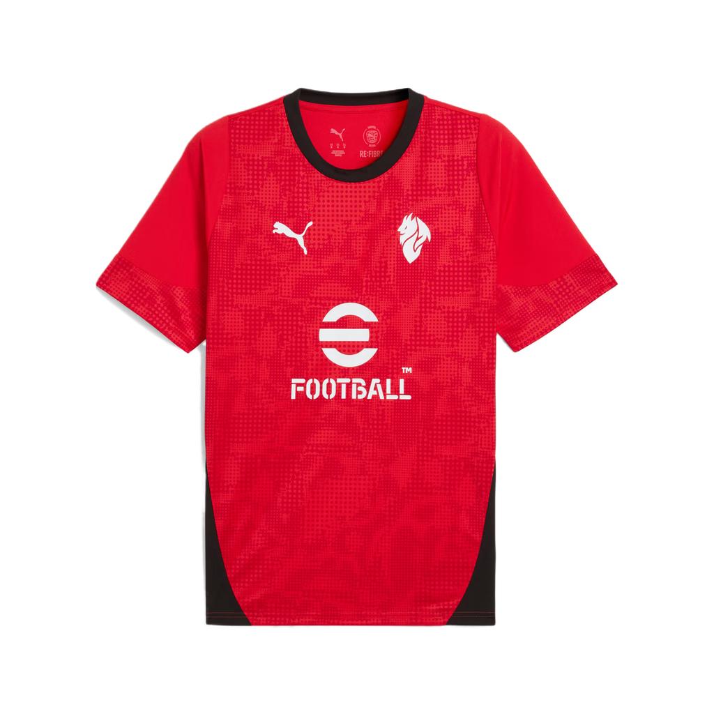 Puma AC Milan 25/26 Season Round Neck Slim Fit Casual Breathable Short Sleeve Football Shirt Men tops 782356-01
