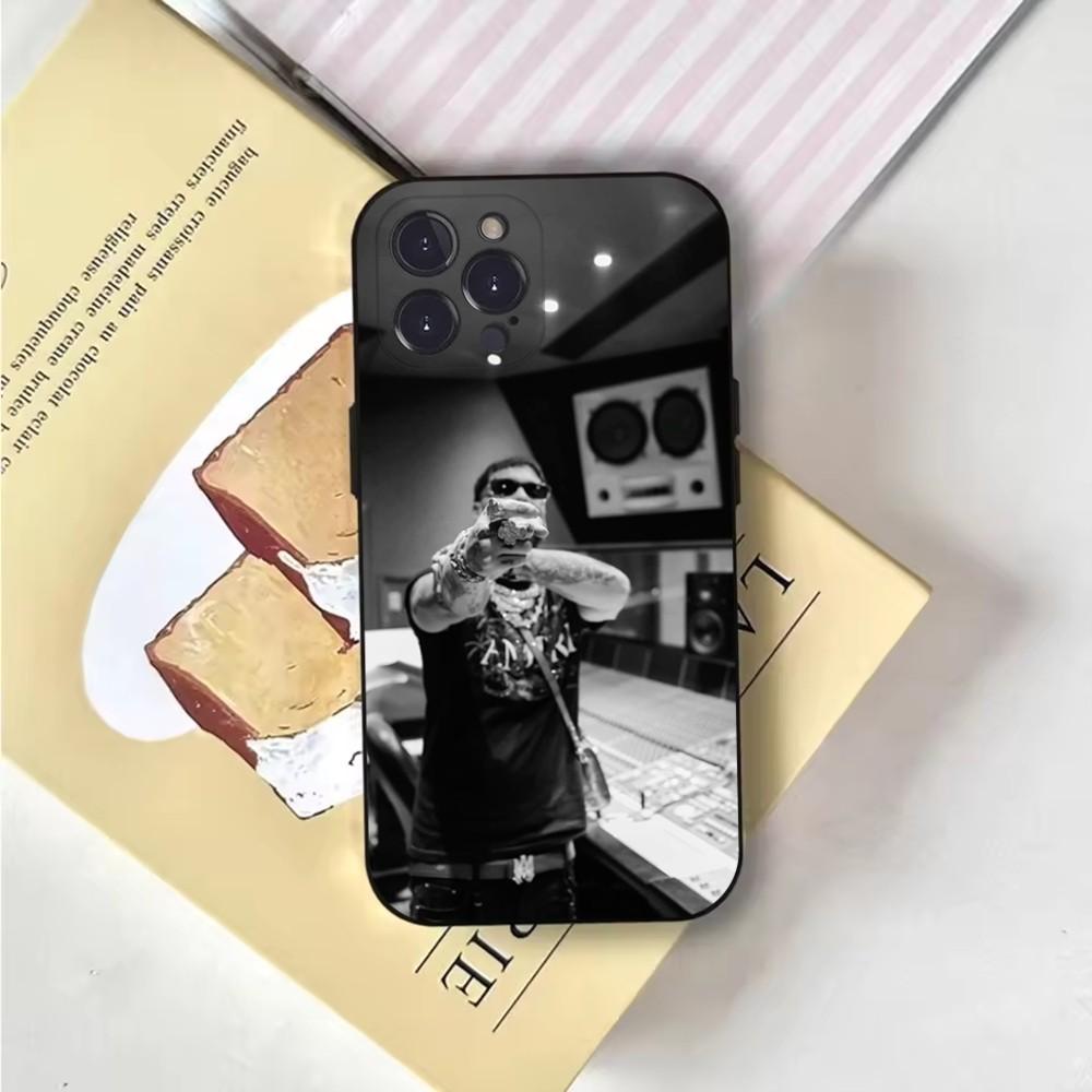Rapper A- Anuel AA Real Phone Case For iPhone 16,15,14,13,12,11,Pro,X,XS,Max,XR,Plus,Mini Soft Black Cover