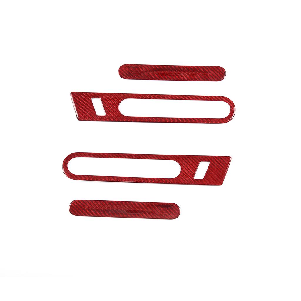 For Nissan GTR R35 2008-2016 Real Carbon Fiber Car Door Outer Handle Decorative Sticker Car Accessories