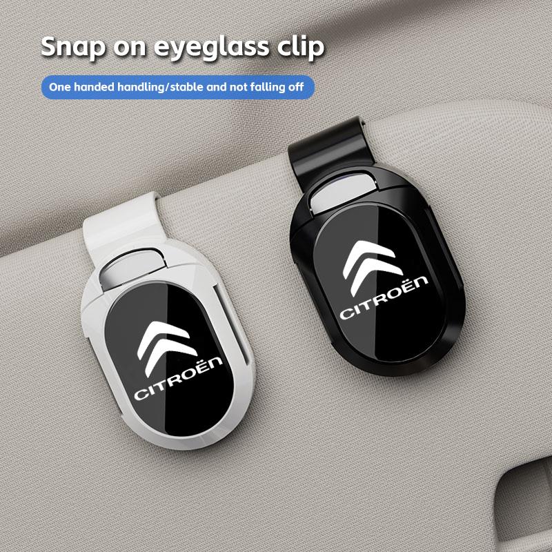 PEZN4 Sunglass Holder For Car Visor Visor Sunglasses Holder Clip For Citroen C3 C4 X7 Xsara Picasso Crosser C-ELYSEE JUMPY NEMO VTS
