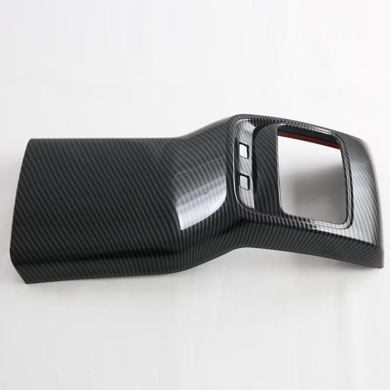 For MG ZS 2024 Car Rear Air Conditioner Outlet Vent Cover Decorative Trim Interior Accessoriess Carbon Fiber-M53K Carbon Fiber