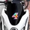 1 ks Růžové laserové nálepky s čísly na motocykl Vodotěsné pro DIY Skútr Helma Palivová nádrž Kapotáž Jízdní kolo Ochrana proti slunci Vinylové nálepky