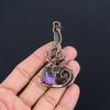 Charoite Handmade Gemstone Pendant, 999 Copper Wire Wrapped Pendant Antique Jewelry, For Engagement Gift