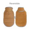 Pet Dog Coat Winter Reflective Clothes For Small Medium Dogs Cat Reversible Puppy Vest Jacket With Leash Hole Yorkie Pug Costume