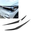 Pair Car Hdlight Eyebrows Front Left Right Trim Exterior Decoration Replacement for X1 F48 2015+(Carbon     )