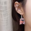 Funny Goldfish Water Bag Shape Dangle Hook Earrings Charm Women Jewelry Gift