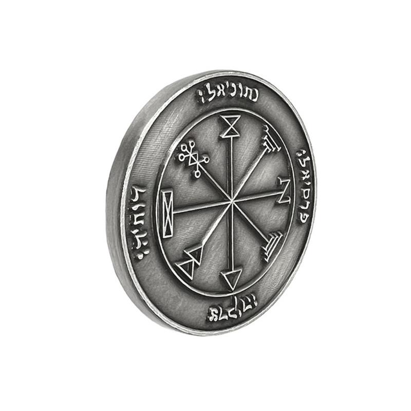 Мистическая монета Печать Царя Соломона Печать Царя Соломона Талисманы Амулеты Украшения Символизирующие Мудрость Процветание