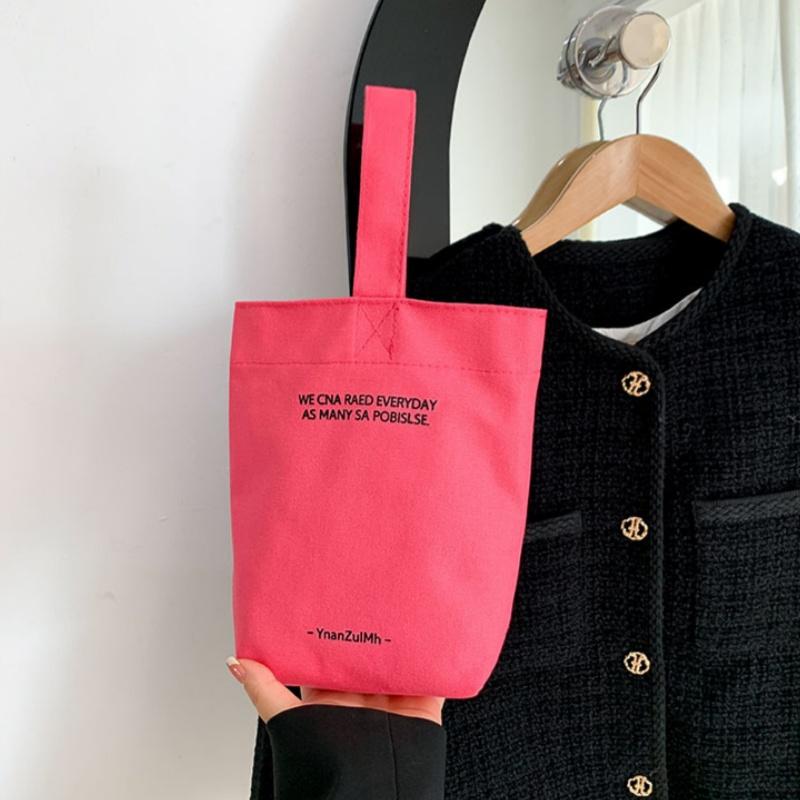 Simple Casual Handbags Canvas Shoulder Crossbody Bags Large Capacity Shopper Bag Letters Shoulder Crossbody Bags Purse