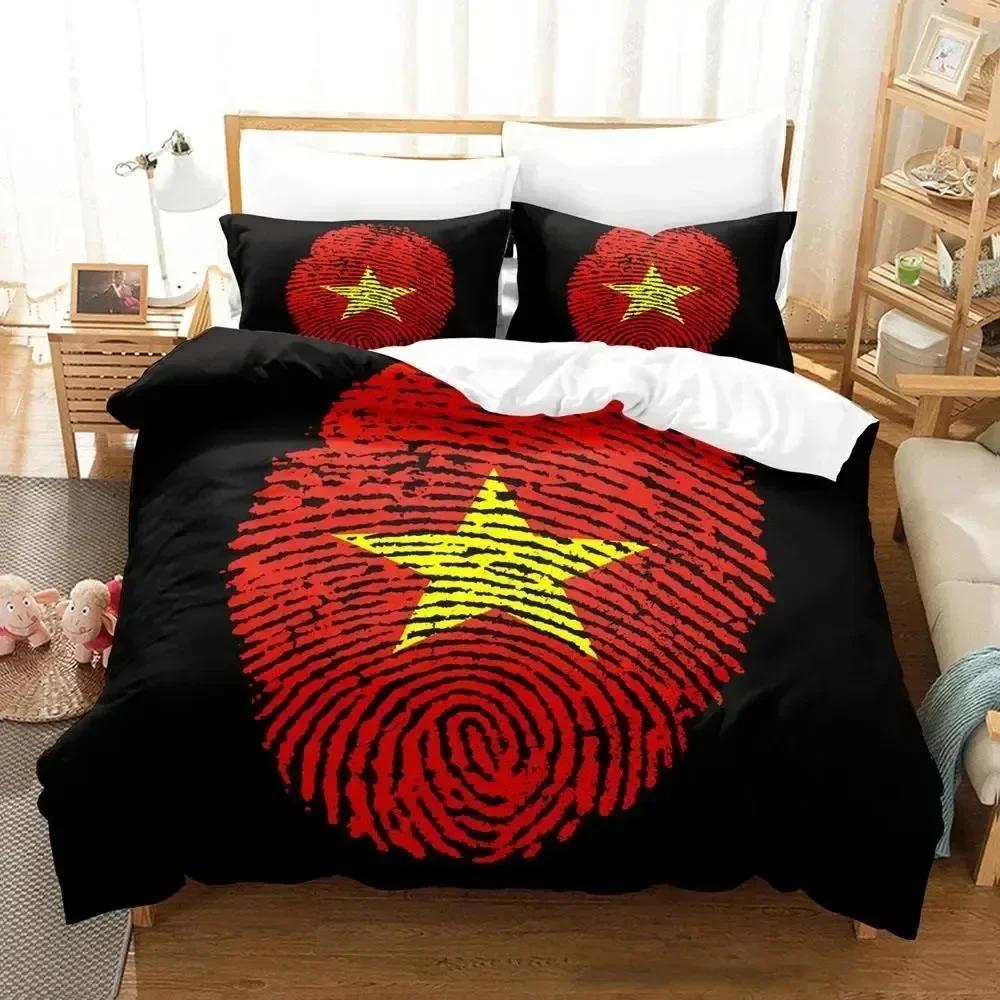 Comforter 3D Print Morocco Flag Bedding Set 3D Printed Suitable For Bedroom Kids Home Textile