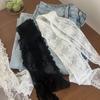 Elegant Lace Floral Scarf For Women Skinny Neck Scarf Retro Lace Bandana Long Ribbon Headband for Girl Fashion Sweet Kerchief