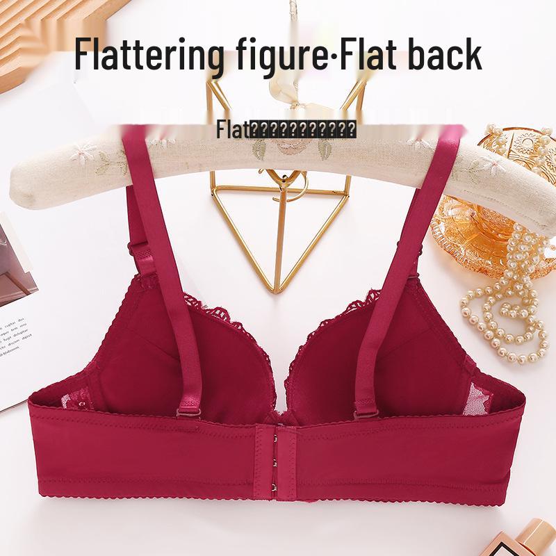European & American Plus Size Lace Underwire Sexy Bra - Adjustable Fit