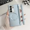 With Protector Glass For Samsung Galaxy Z Fold 8 7 6 5 4 TriFold Case Magnetic Wireless Charging Cover Shockproof Armor Film Pen