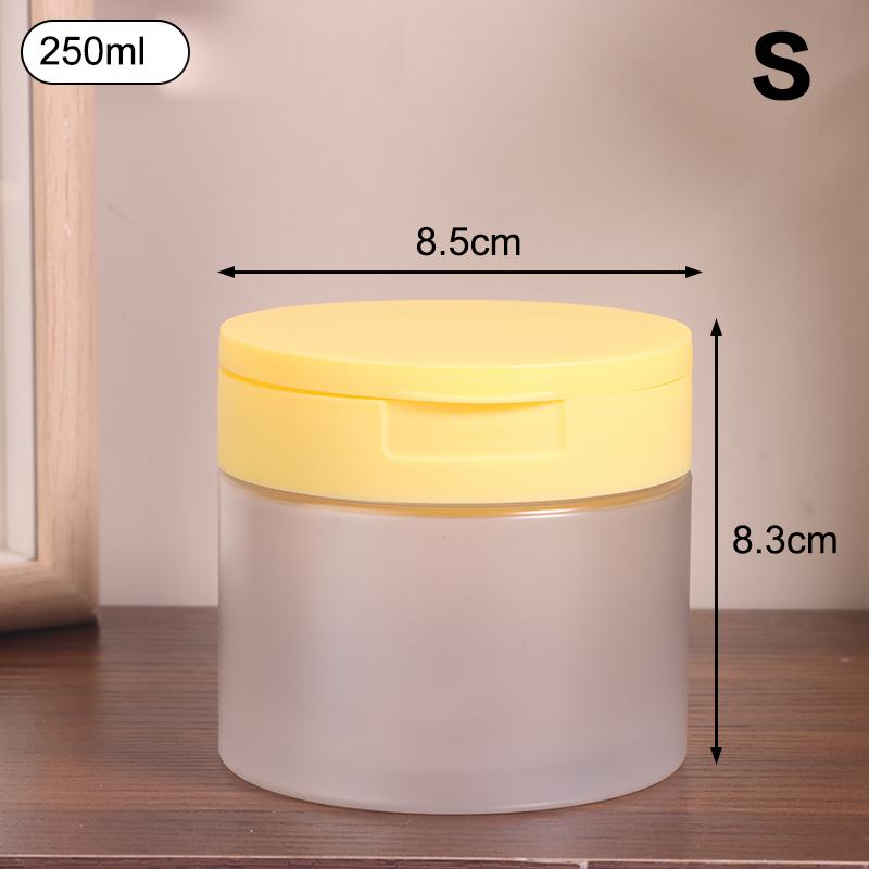 1Pcs 250/300/350Ml Makeup Remover Cotton Cream Jar Lid Body Lotion Scrub Jar Cosmetic Container Travel Portable Bottle