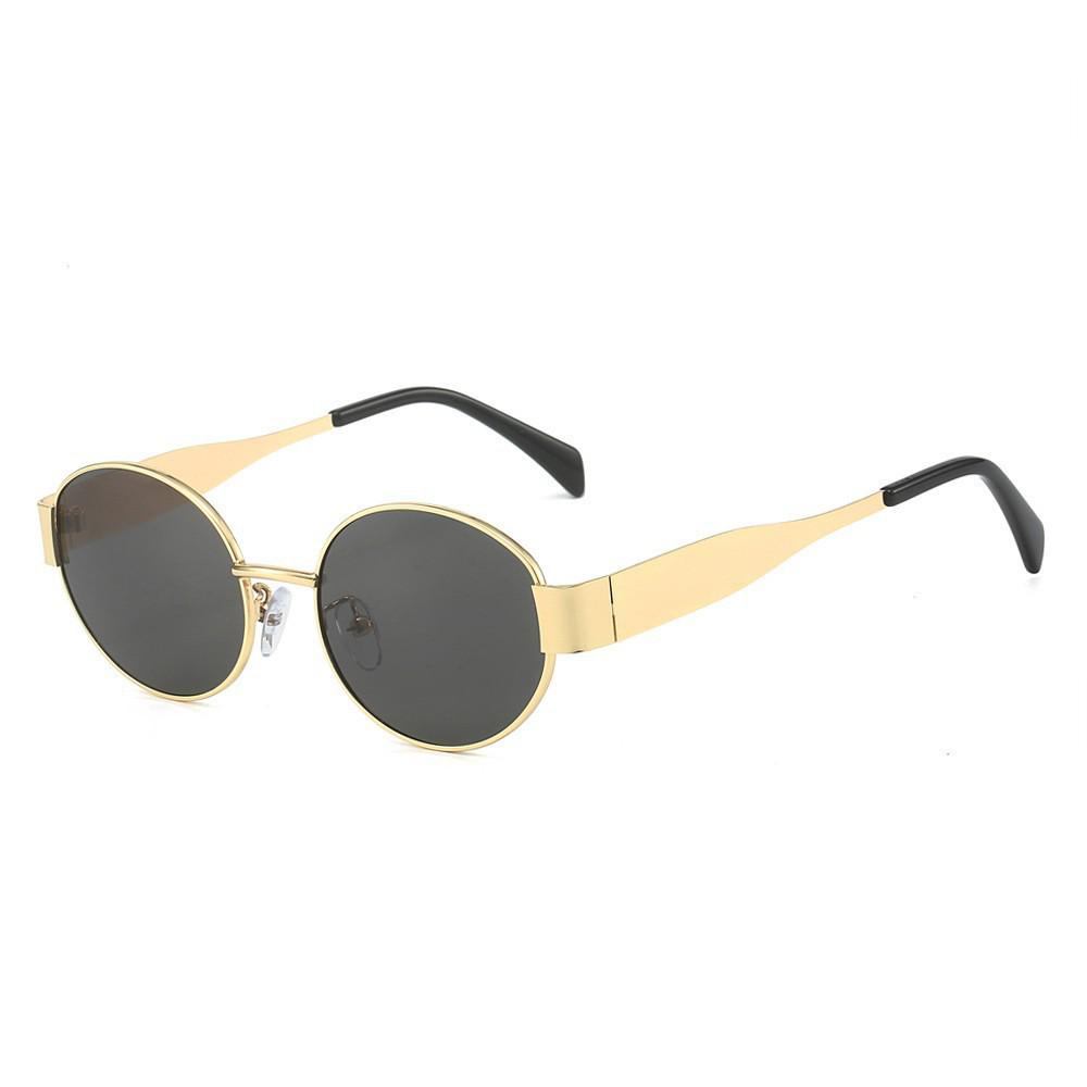 Retro European & American Women's Polarized Sunglasses - Small Round Frame, Trendy Street Style, Influencer Approved