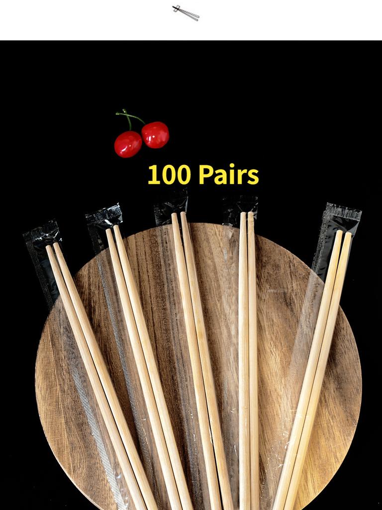 Disposable Chopsticks  Premium Household Thick Carbonized Independent Packaging Commercial Use for Hot Pot Restaurant, Diner