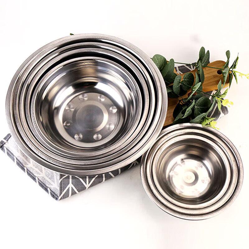 Huihuang 201 Stainless Steel Multi-purpose Bowls, 14cm (Set of 5)