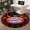 1PC round rug Munich FC Crest Printed Round Area Rug ,Rug For Home Office, Round Chair Rug, Decorative Carpet Fan gifts Christmas gift