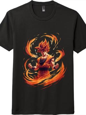 'Dragon Ball''Super Saiyan Goku Maglietta Anime|T-shirt Unisex Casual Manica Corta