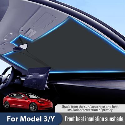 Car Windshield Sun Shade Covers Visors Front Window Sunscreen Protector Parasol Coche For Tesla Model 3 Y Sunshade