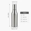Stainless Steel Oil Dispenser Bottle with Easy Pour Spout Leak Proof Olive Oil Decanter for Kitchen Cooking Salad Dressing