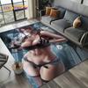 3D Sexy Lace Beauty Girl Lady Cartoon Anime Character Carpet Rug for Living Room Bedroom Home Sofa Decoration,Non-slip Floor Mat