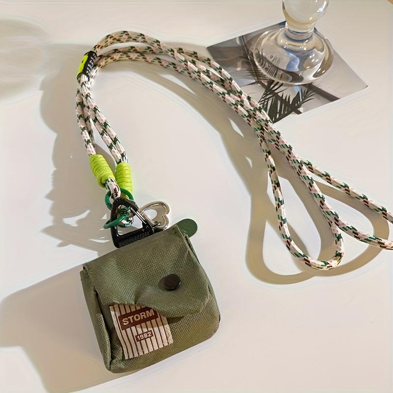 

Стильный черный брелок для сумки, чехол для телефона с вращающимся плетеным длинным ремешком через плечо, подходит для 8 сценариев