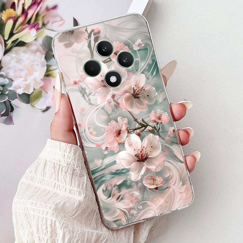 For Oppo Reno 12F 5G Case Reno12 FS CPH2637 Colorful Flowers Painted Cover Soft Silicone Case For Oppo Reno12 F 4G Reno12F Shell
