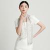 New 100% Mulberry Silk Lightweight Chiffon Fashionable High-end Drift Ribbon Women's Versatile Silk Scarf