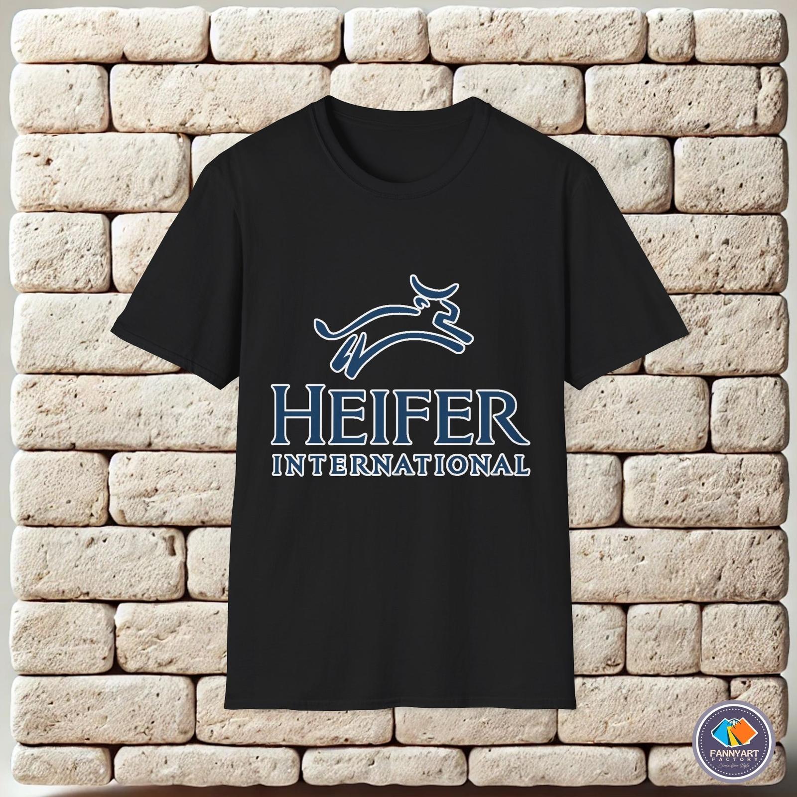 Унисекс Футболка с Логотипом Heifer International XL
