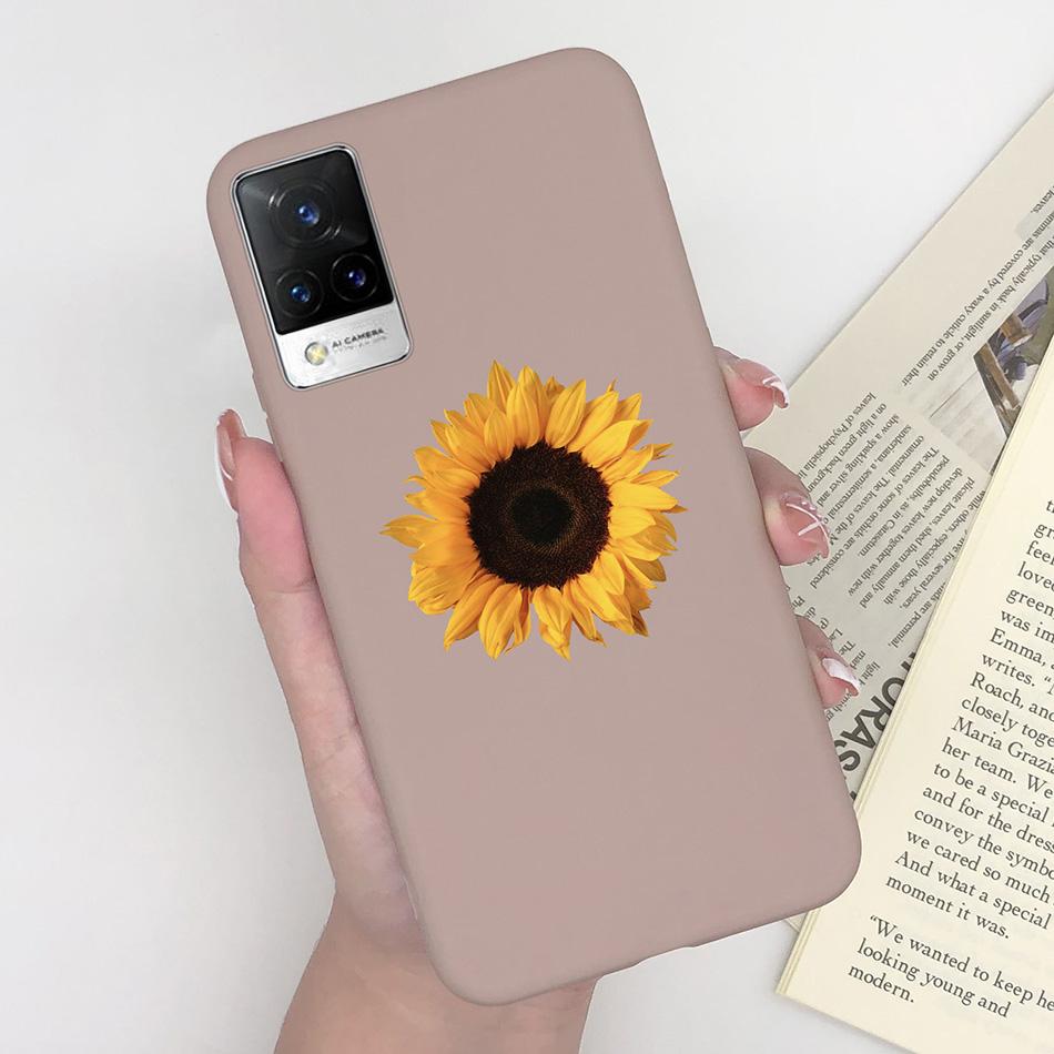 For Vivo V21 Case V2066 V2050 Soft Silicone Cute Painted Cover For Vivo V21E V 21 4g 5g Phone Cases Shockproof Bumper Slim Funda