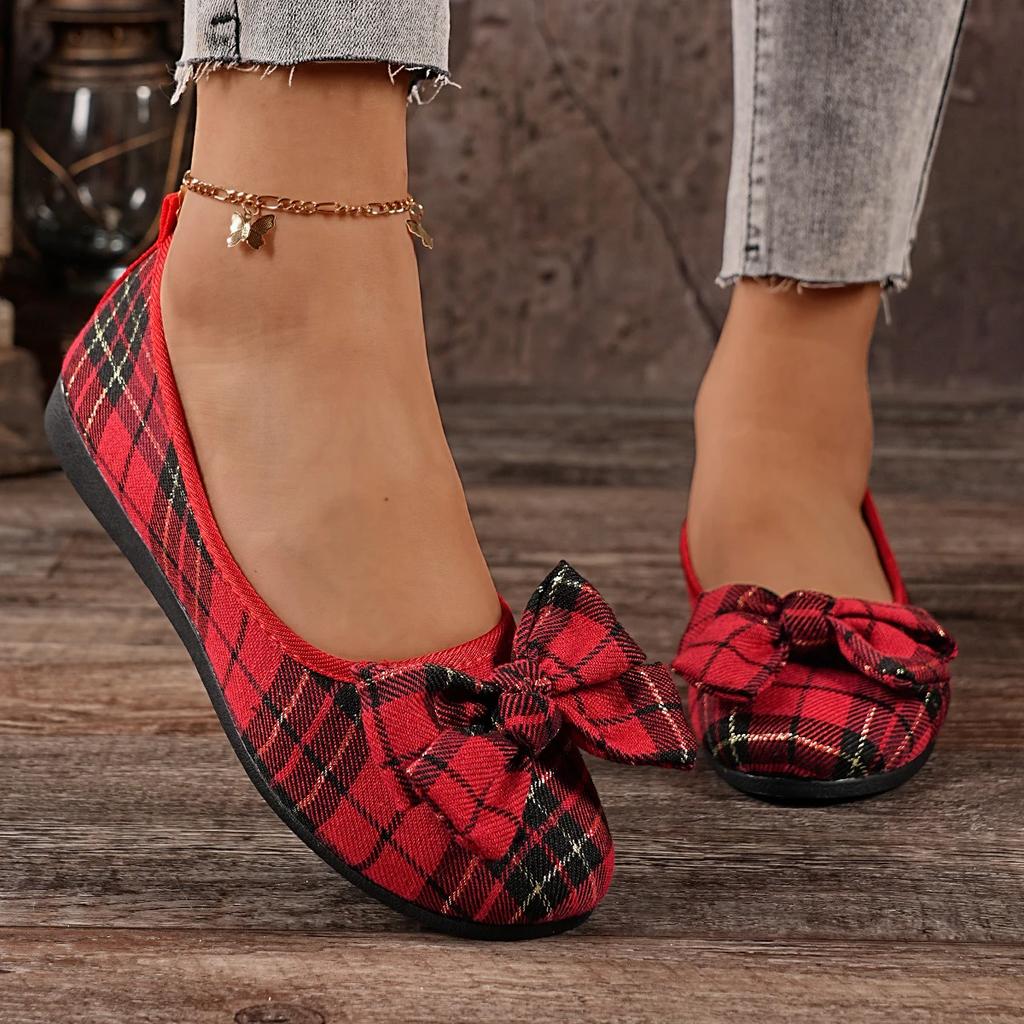 Women Flats Ballerinas Comfortable Loafers Ladies Classic Round Toe Bow Tie Flats Shoes Woman Outdoor Luxury Soft Sneakers Women
