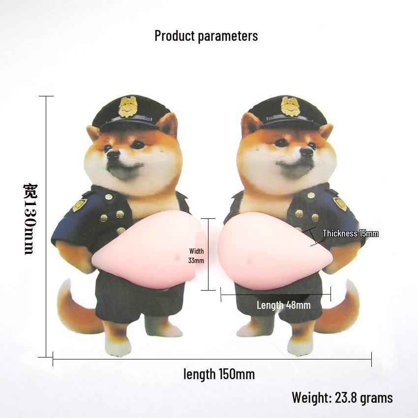 

Shiba Inu Corgi Dog Car Anti-collision Silicone Sticker & Squeeze Toy
