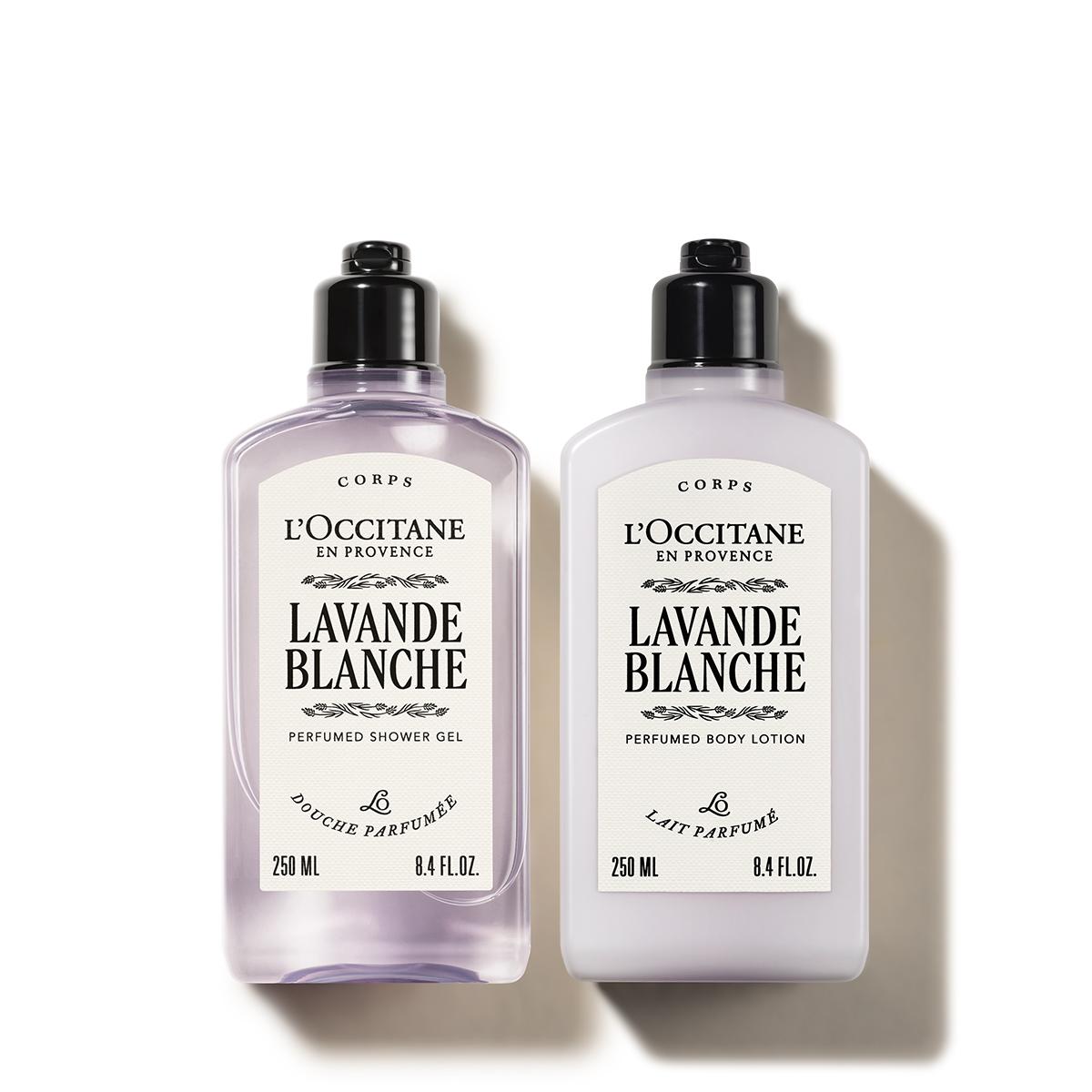 [L Occitane] Lavande Blanche Perfumed Body Care Duo Gift Set (White Lavender)