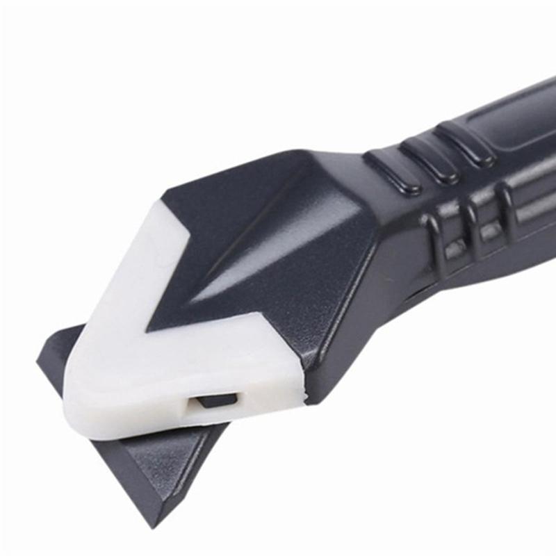 3 in 1 Sealant Angle Scraper Spatula Silicone Grout Caulk Floor Seam Glass Glue Remover Home Removal Tool Kit