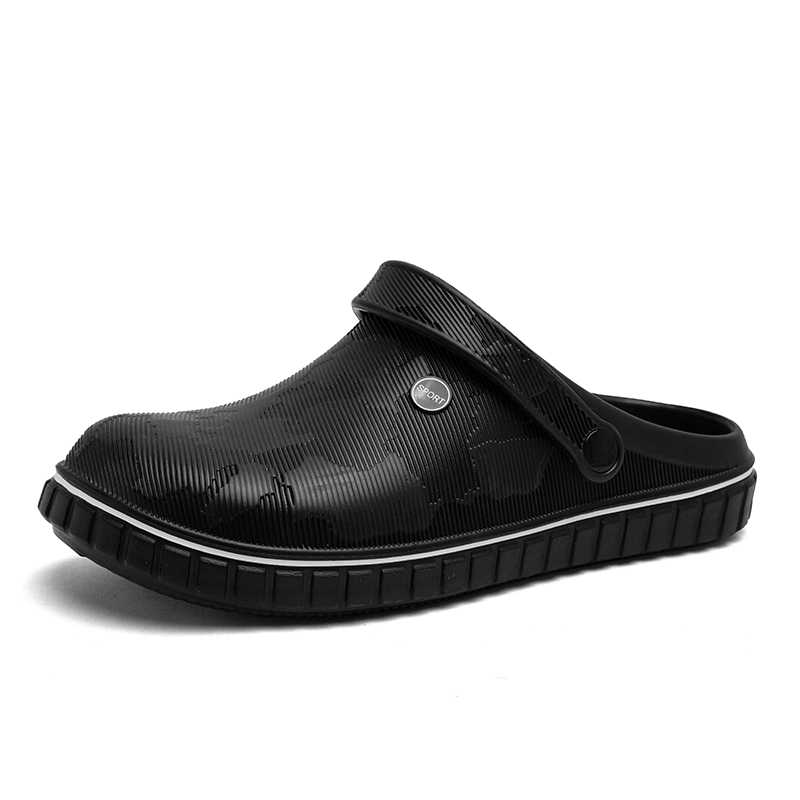 Fashion Perforated Flat-heeled Summer Flip Flops Slippers Men's Summer Sports Sandals Shoes Basketball Sneakers Of Famous Brands