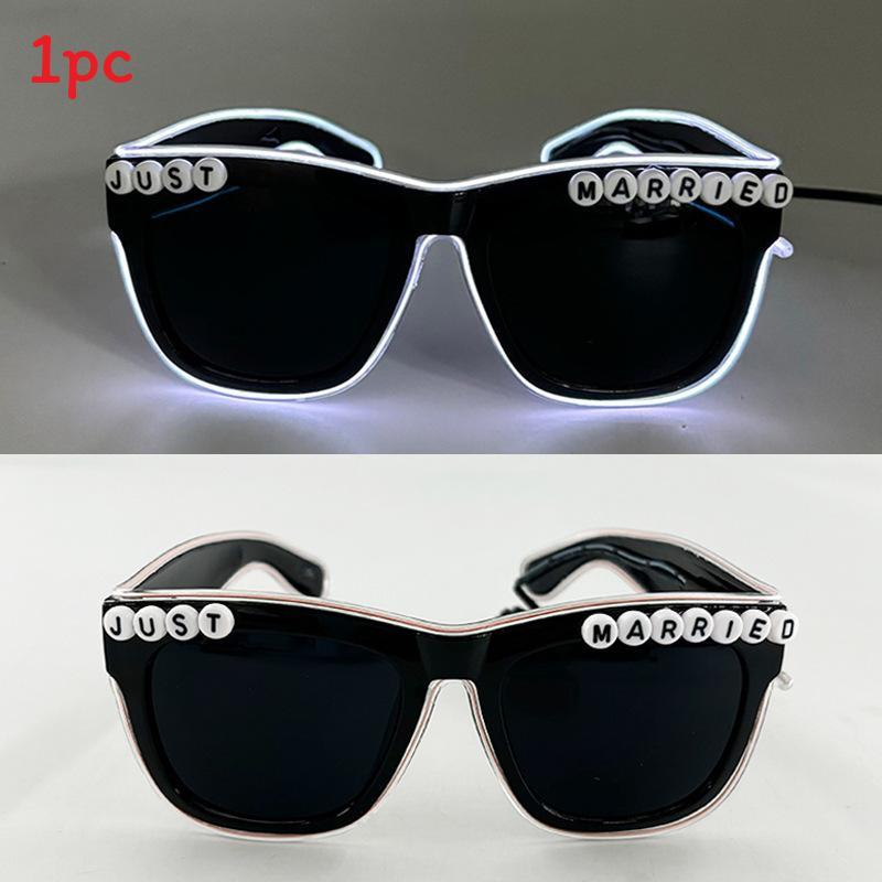 Led Heart Shaped Sunglasses For Women Men Party Fashion Decoratives Midnight Pink Frame