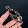 Black Onyx 999 Copper Wire Wrapped Gemstone Jewelry, Handmade Tree Of Life Moonstone Pendant, For Thanksgiving