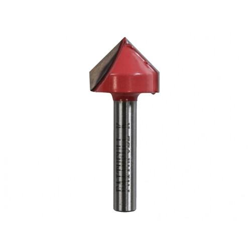 Faithfull Router Bit Tct V-groove 13.0mm X 19.1mm 1/4in Shank