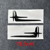 3D ABS Car fender side angel wing labels C-class E-class C200L extended version refit accessories