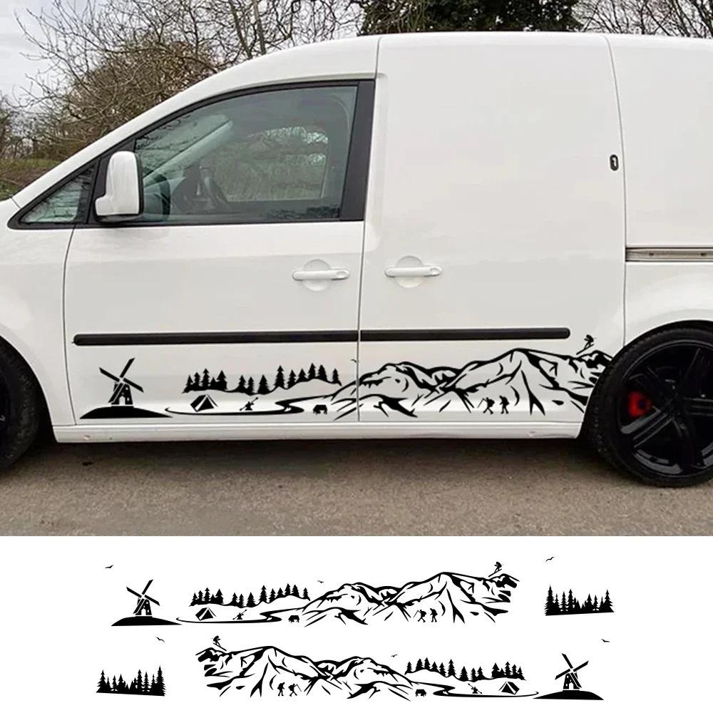 Car Stickers For Volkswagen VW Caddy MK1 MK2 MK3 MK4 4 3 2 Maxi Kombi Camper Van Vinyl Decals Decoration Auto Tuning Accessories
