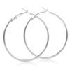 Geometric Metal Temperament Ring Punk Large Circle Ear Studs Hoop Earrings Fashion Jewelry