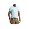 Polo Ralph Lauren SS23 Casual Logo Embroidered Crew Neck Short Sleeve T-Shirt Men Tops Mint-Blue 710671438-289